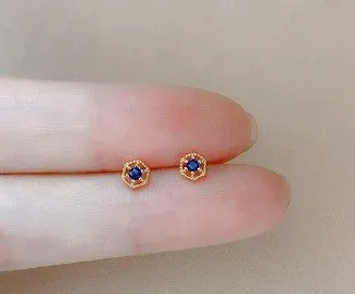 1 Pair Fashion Flower Alloy Plating Inlay Artificial Diamond Opal Women's Ear Studs