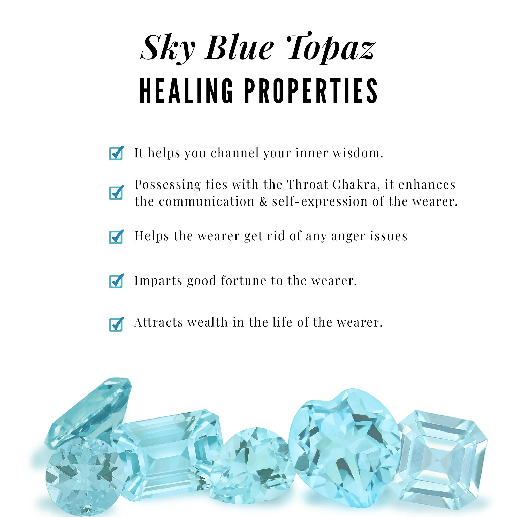 1/2 CT Floral Inspired Sky Blue Topaz and Diamond Engagement Ring