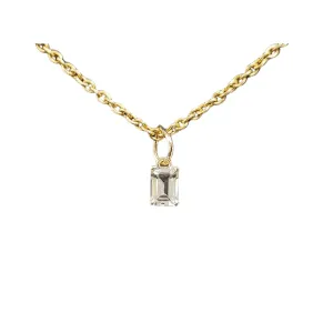 14k Aquamarine Pendant Gold Elegant Jewelry