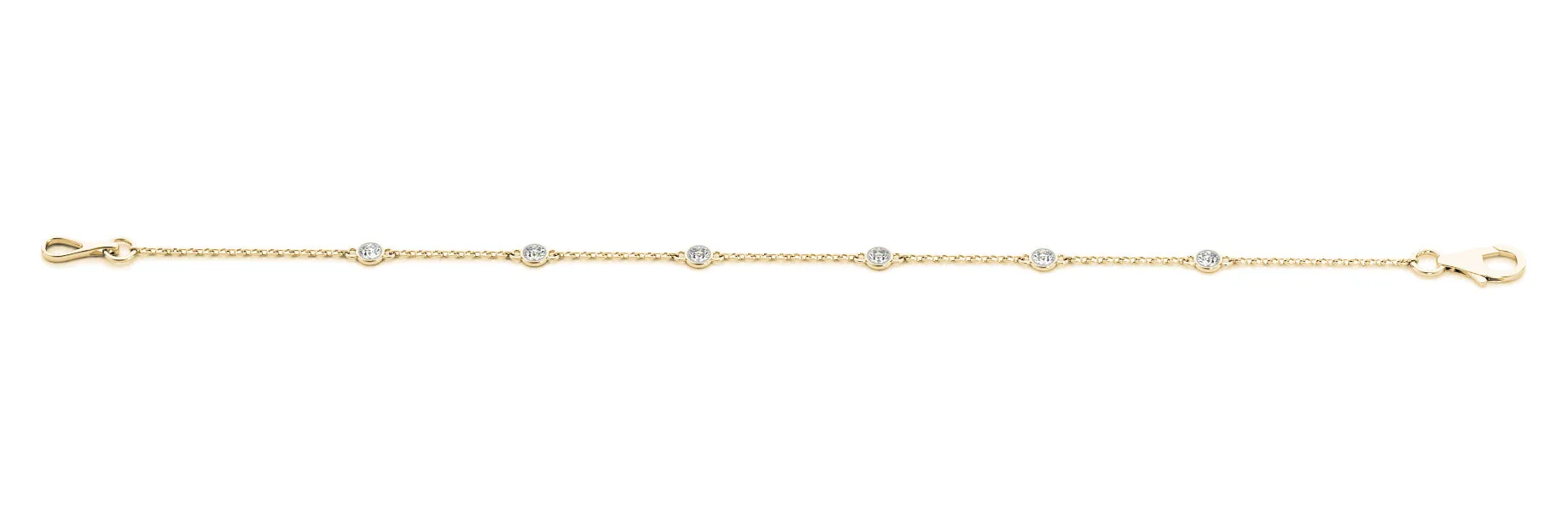 14K Gold Bracelet/Diamond & Chain