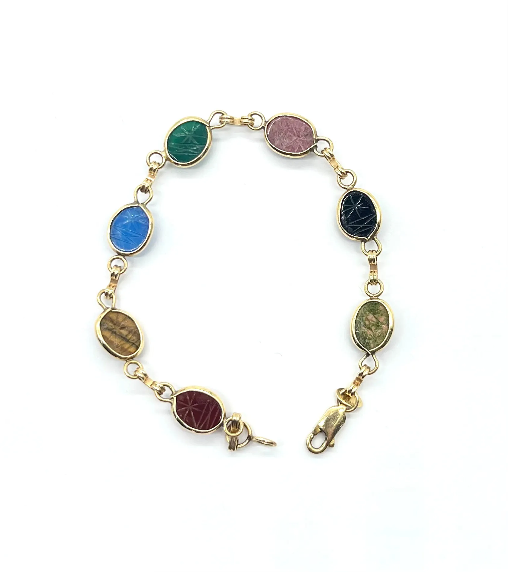 14k Gold Scarab Bracelet