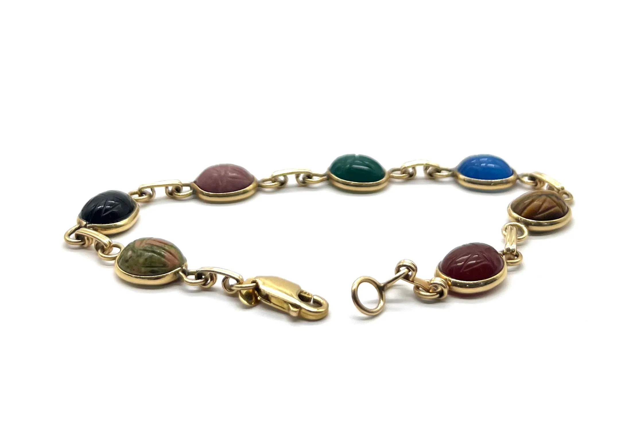 14k Gold Scarab Bracelet