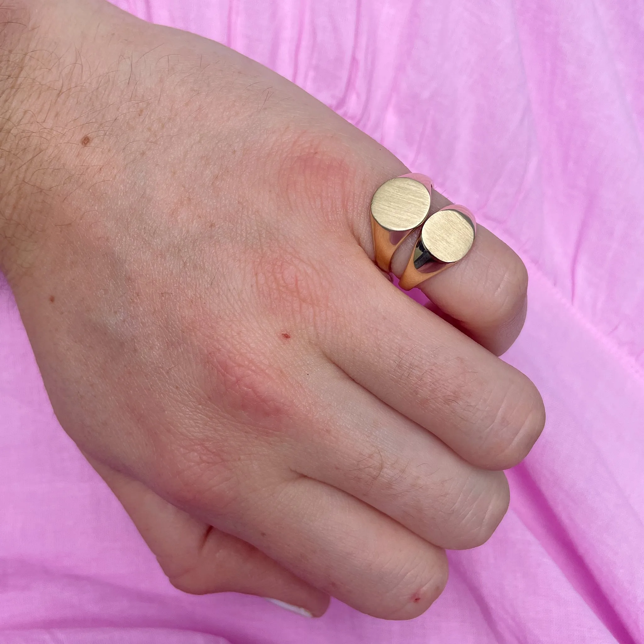 14K Yellow Gold 10x9.5mm Signet Ring