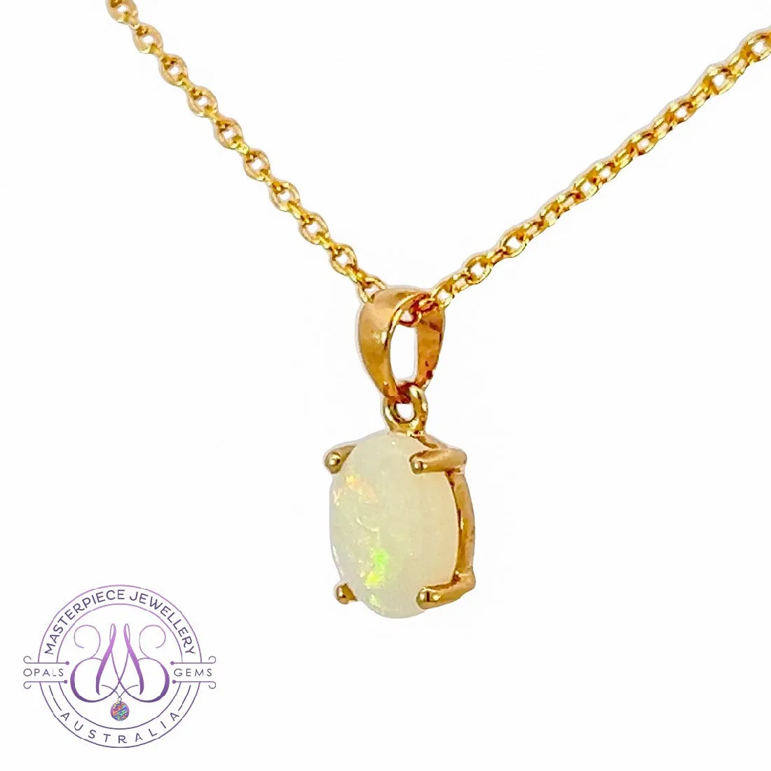14kt Yellow Gold Opal pendant 0.67ct