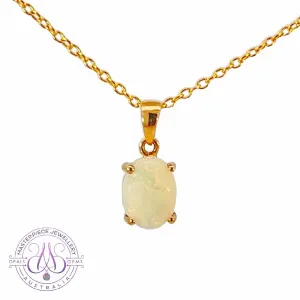 14kt Yellow Gold Opal pendant 0.67ct