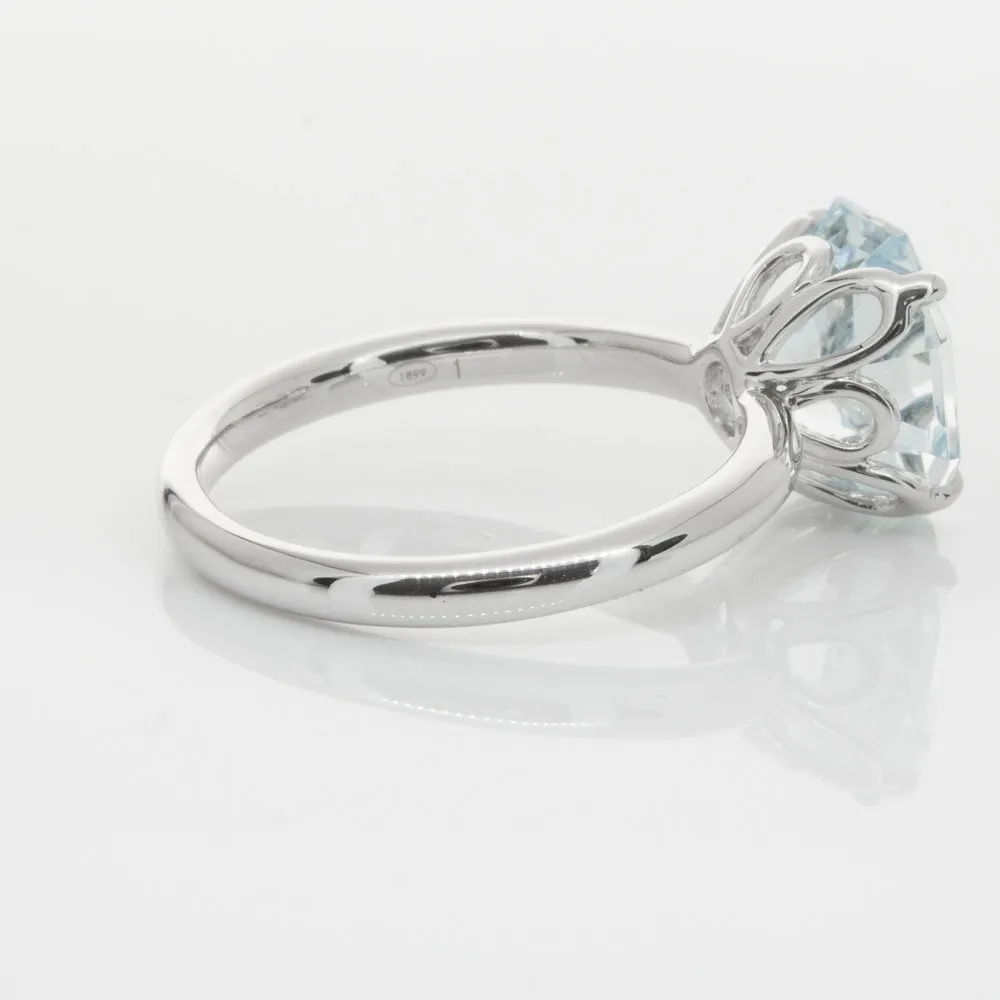 18ct White Gold Aquamarine Octavia Ring