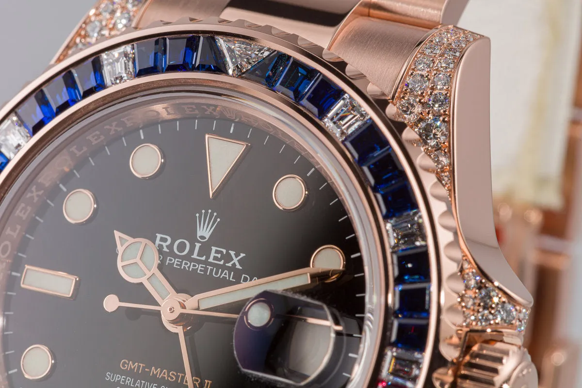 2020 Rolex GMT-Master II 18K "Everose" Gold 126755SARU Full Set