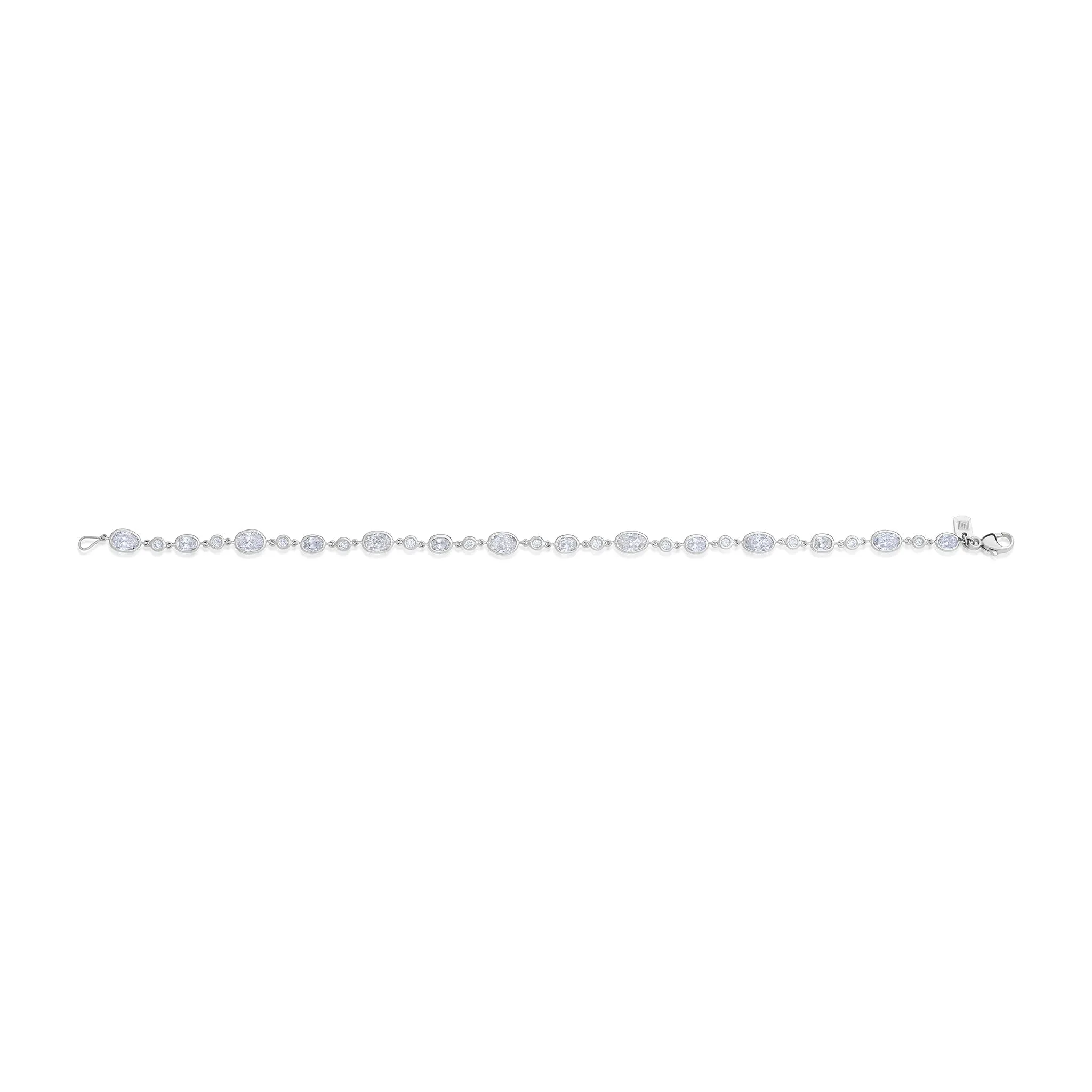 4.31 Carat Oval Diamond Bracelet