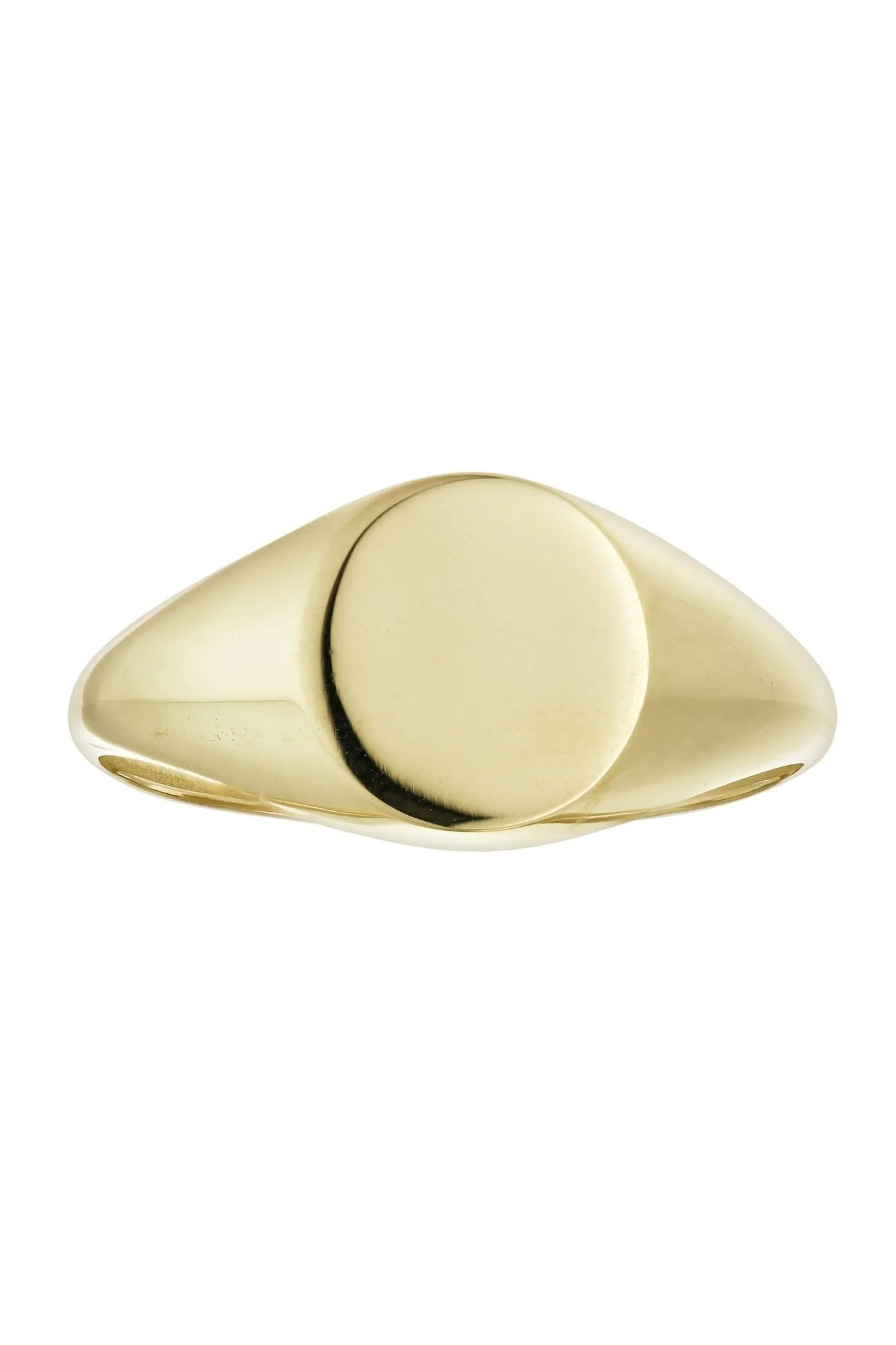 9ct Yellow Gold Round Signet Ring