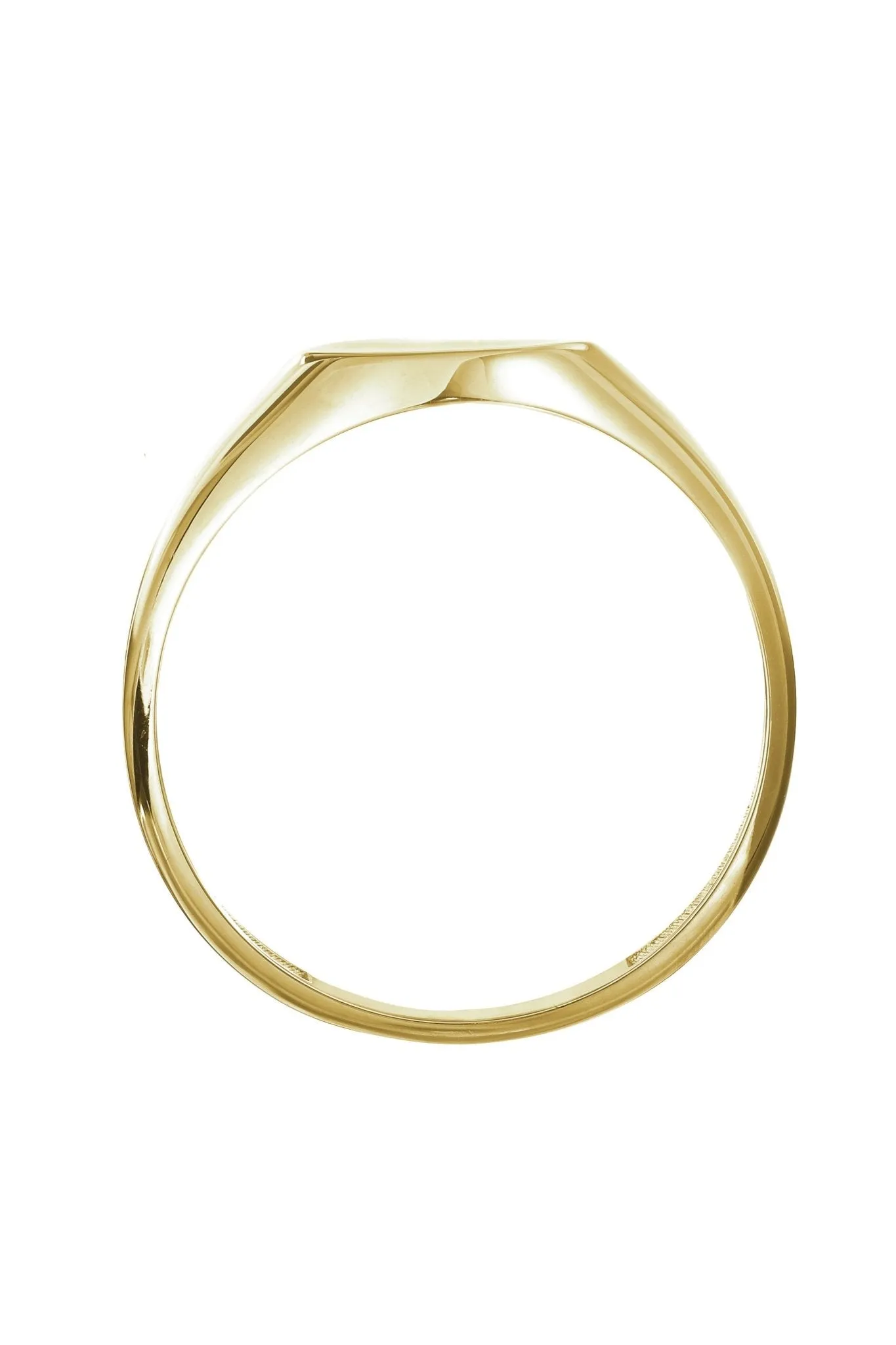 9ct Yellow Gold Round Signet Ring