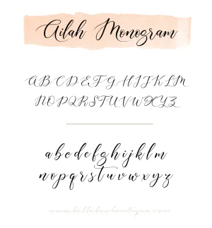 Ailah Initial Monogram Add-On