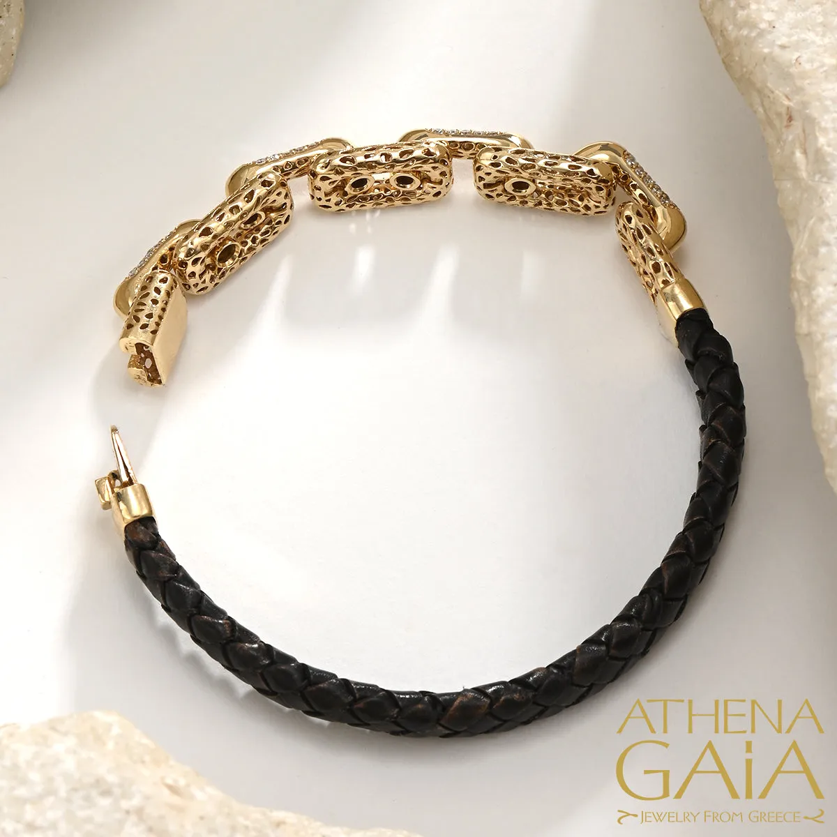 Alysis Diamond Filigree Link Bracelet