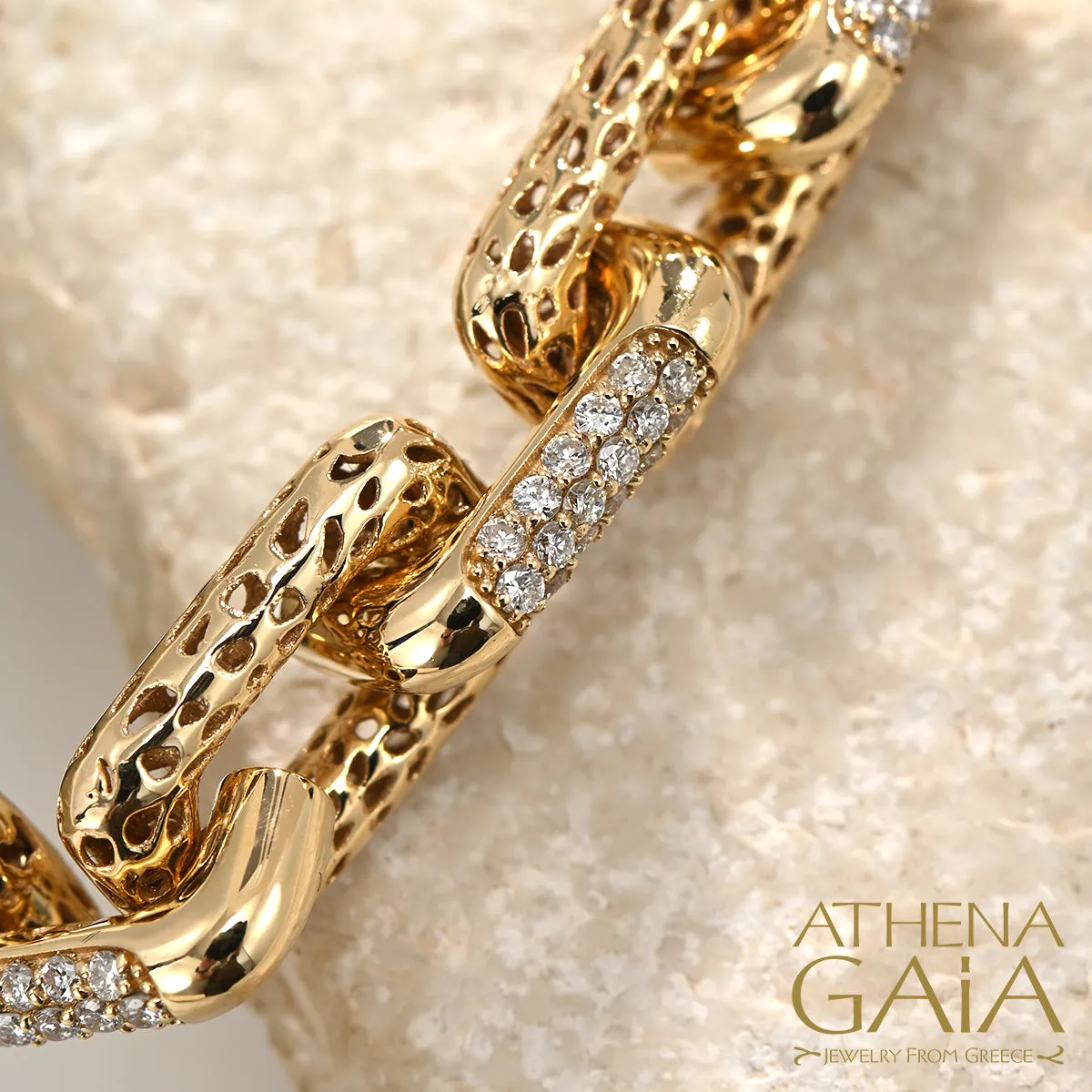 Alysis Diamond Filigree Link Bracelet