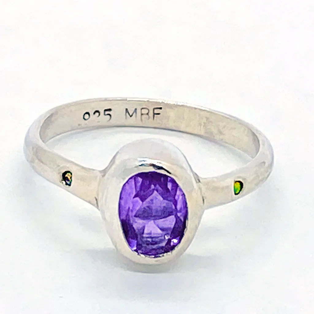 Amethyst & Citrine Ring (size 9)