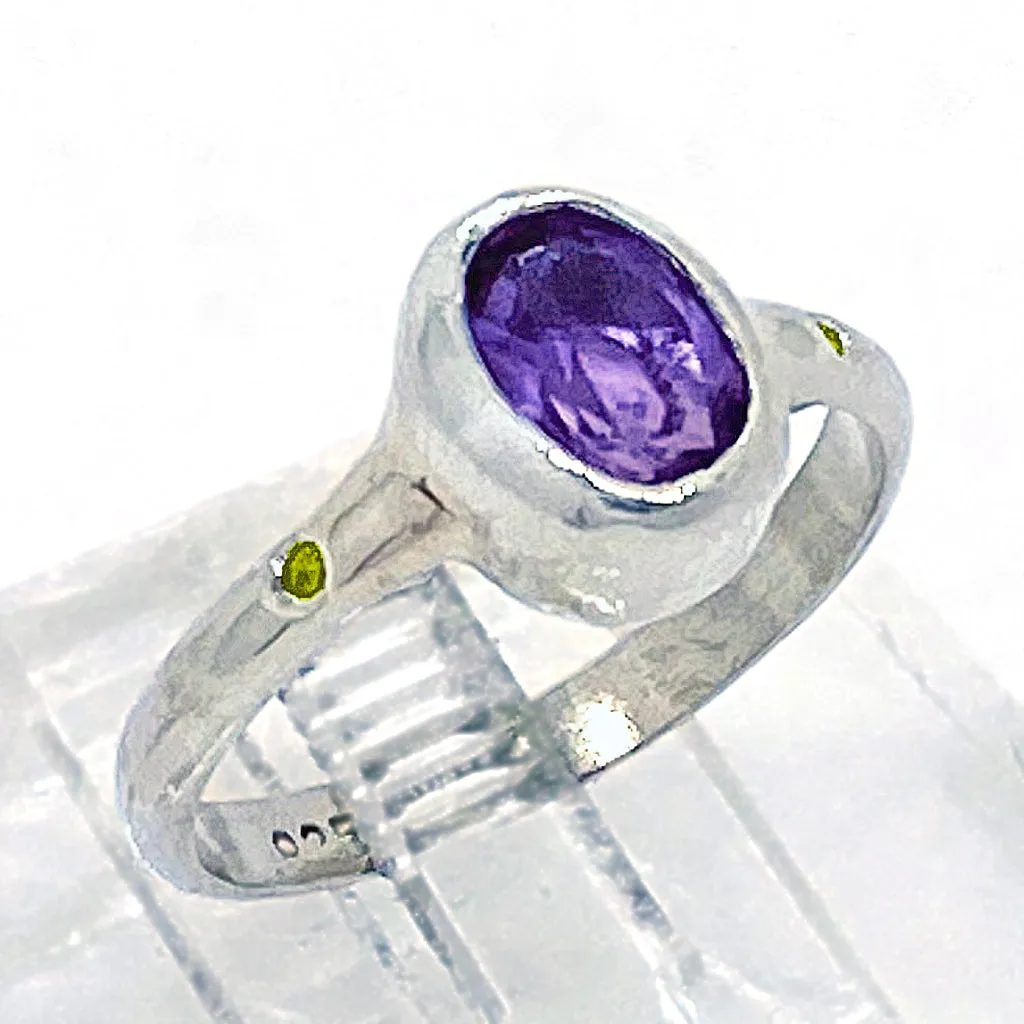 Amethyst & Citrine Ring (size 9)