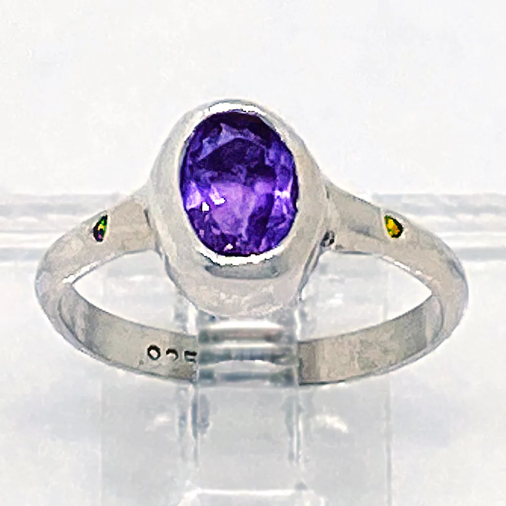 Amethyst & Citrine Ring (size 9)