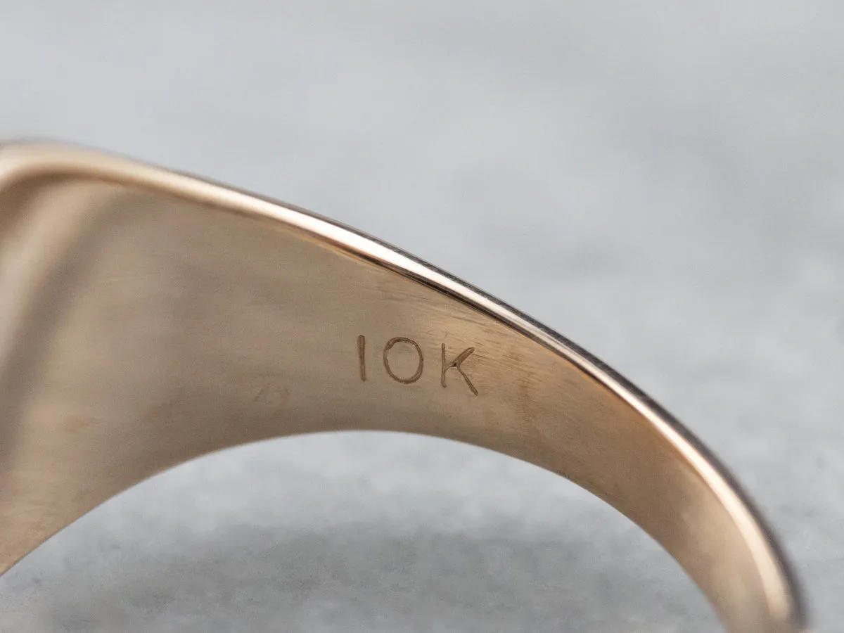 Antique Monogram "TFD" Signet Ring
