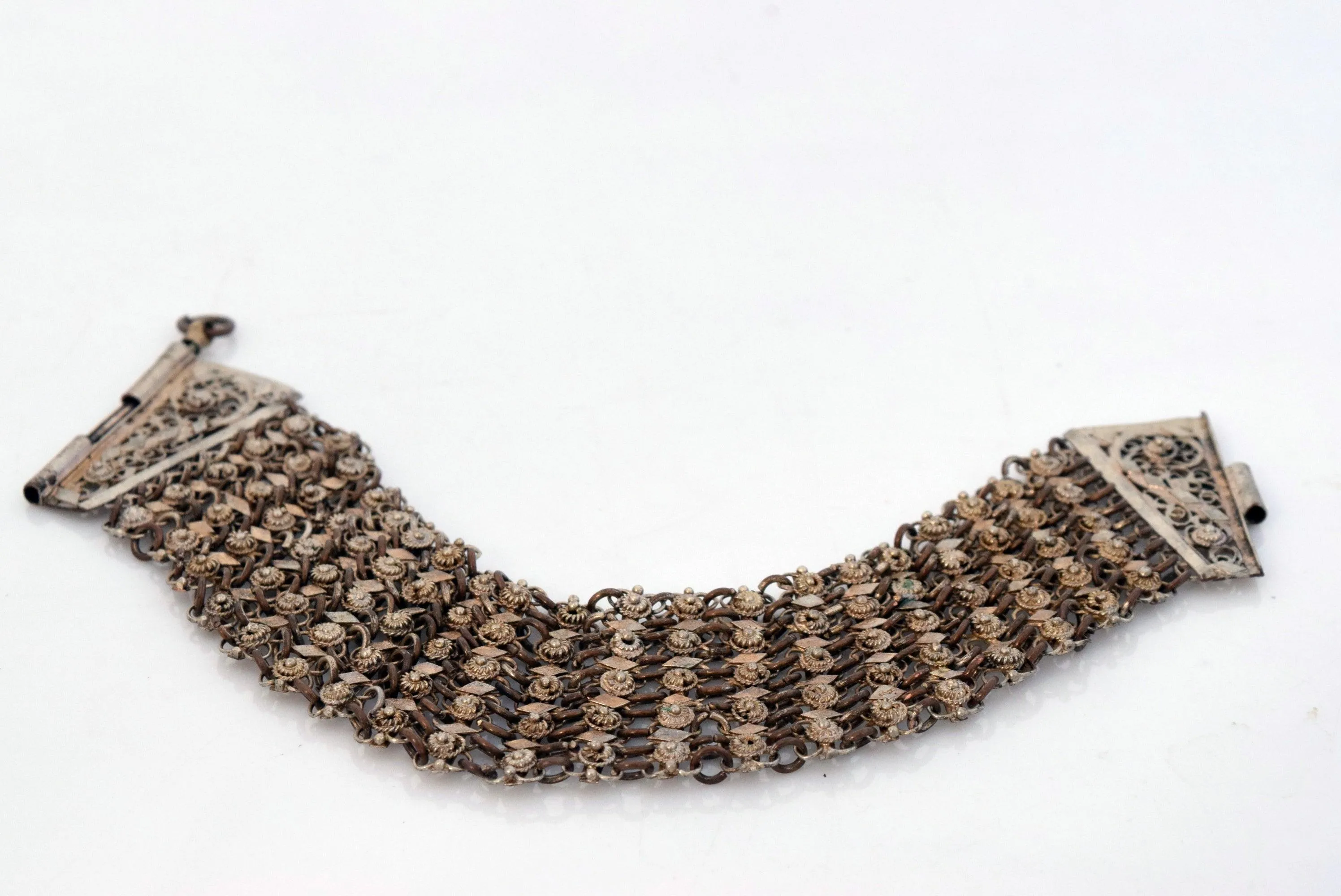 Antique Ottoman Filigree Link Bracelet