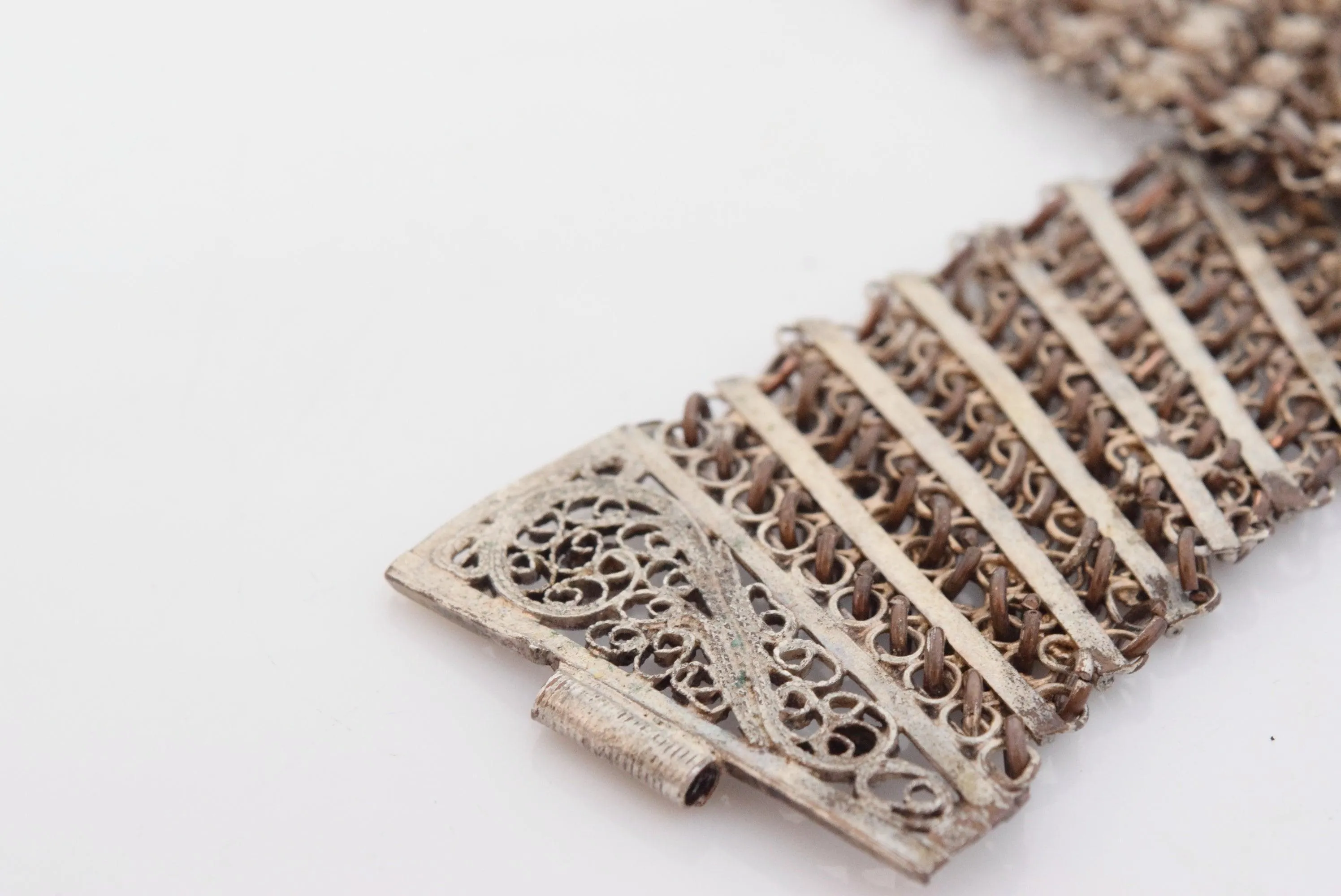 Antique Ottoman Filigree Link Bracelet