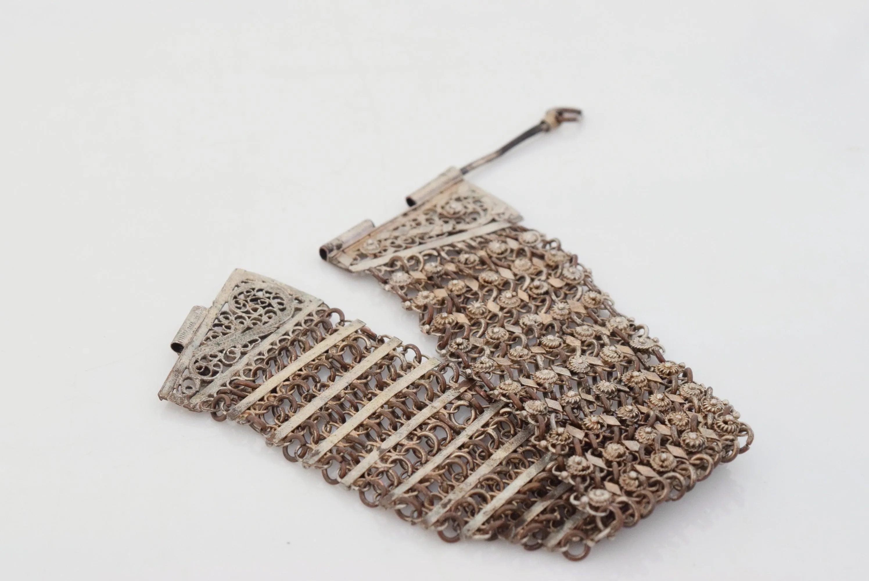 Antique Ottoman Filigree Link Bracelet