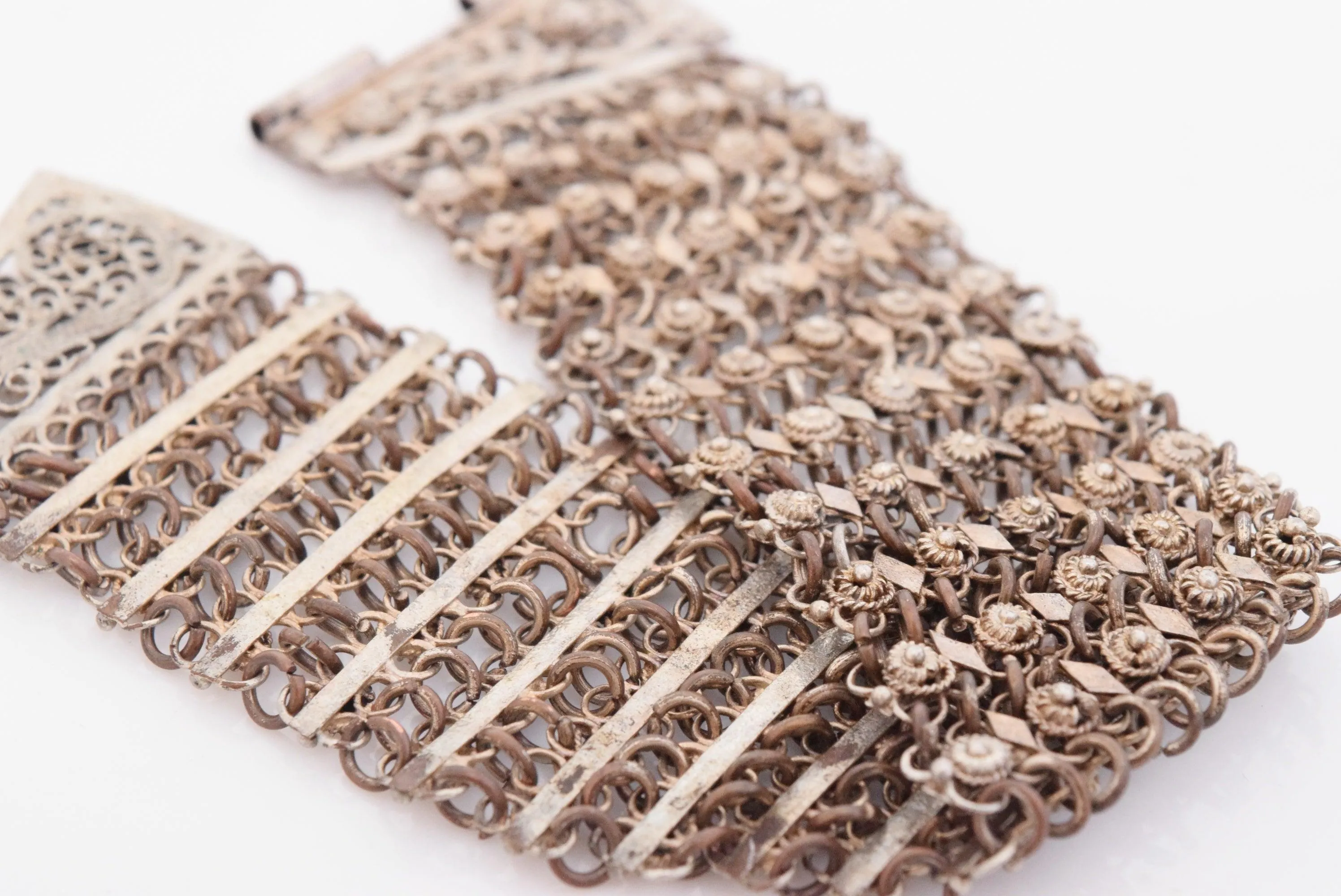 Antique Ottoman Filigree Link Bracelet
