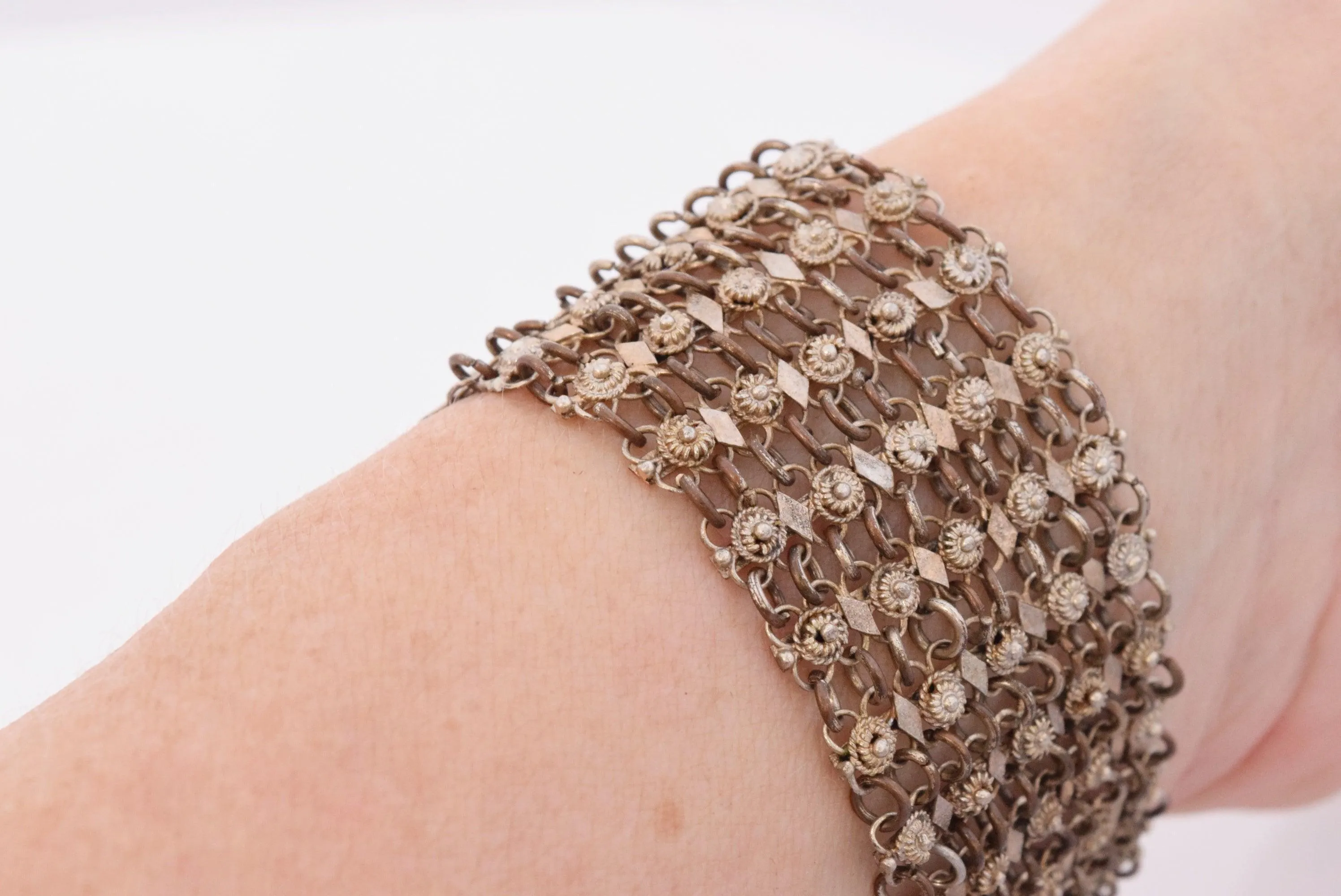 Antique Ottoman Filigree Link Bracelet