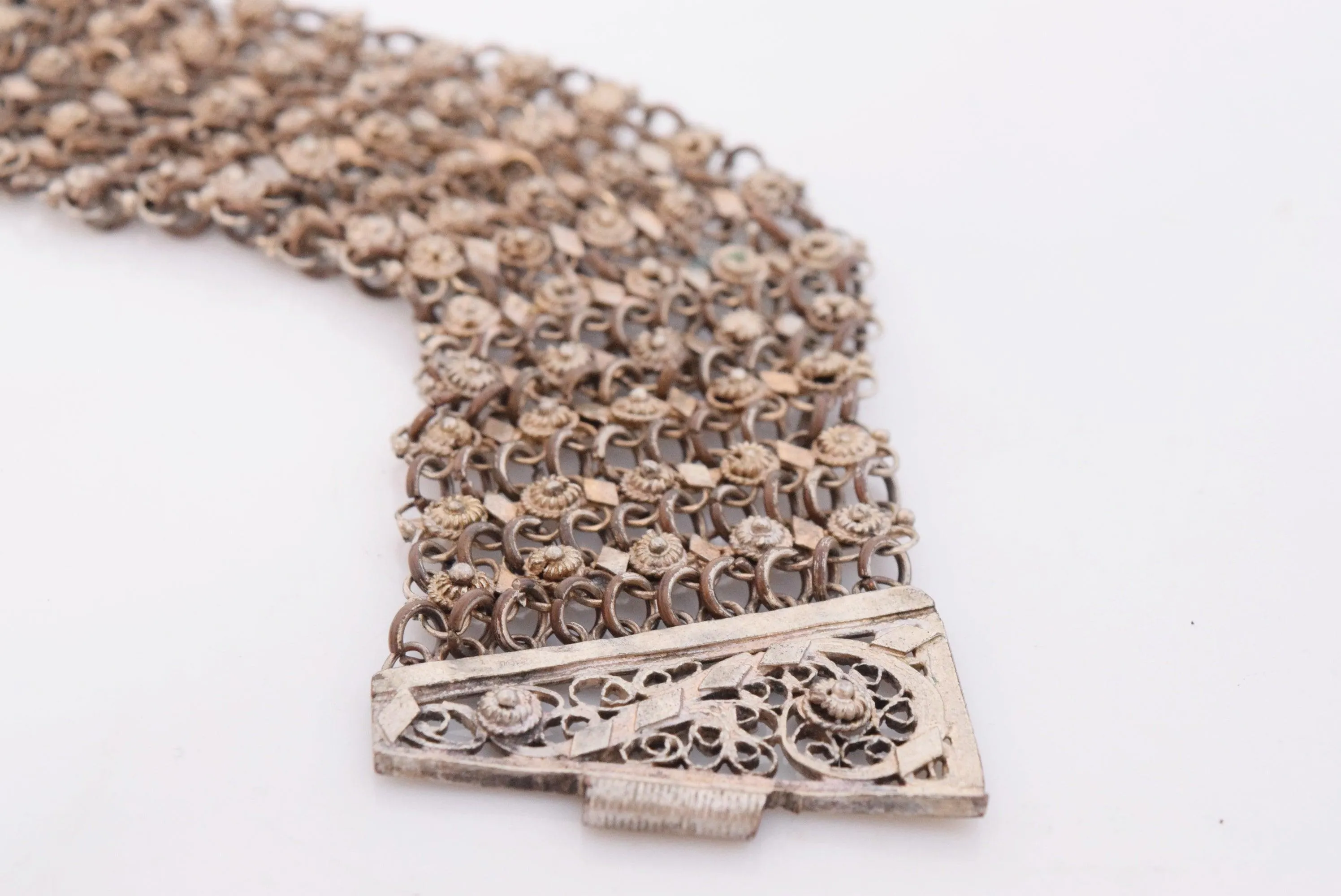 Antique Ottoman Filigree Link Bracelet