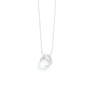 April Clear Quartz Birthstone Necklace