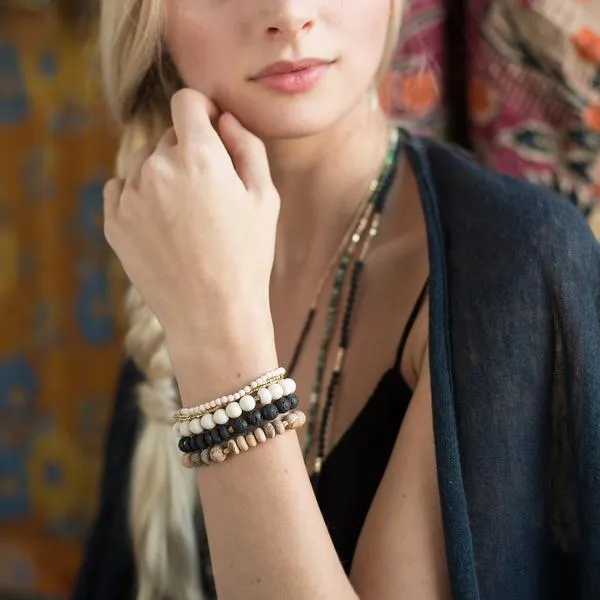 Aqua Terra Stone Stacking Bracelet