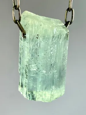 Aquamarine Crystal Necklace