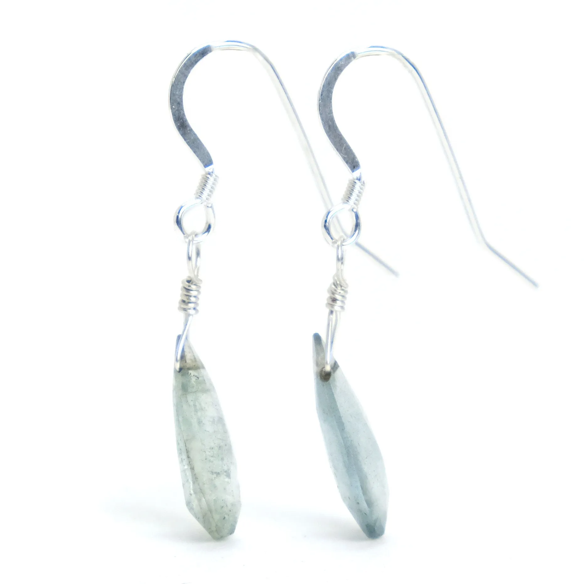 Aquamarine Earrings with Sterling Silver Earwires