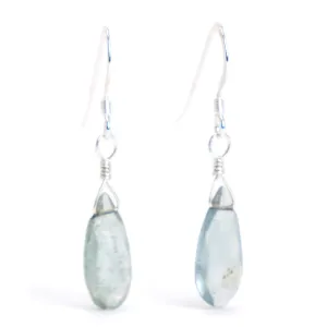 Aquamarine Earrings with Sterling Silver Earwires