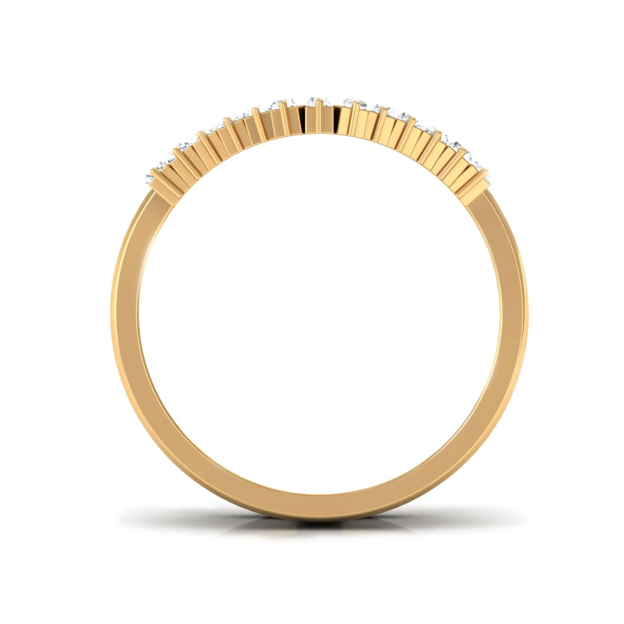 Baguette Cut Moissanite Enhancer Ring