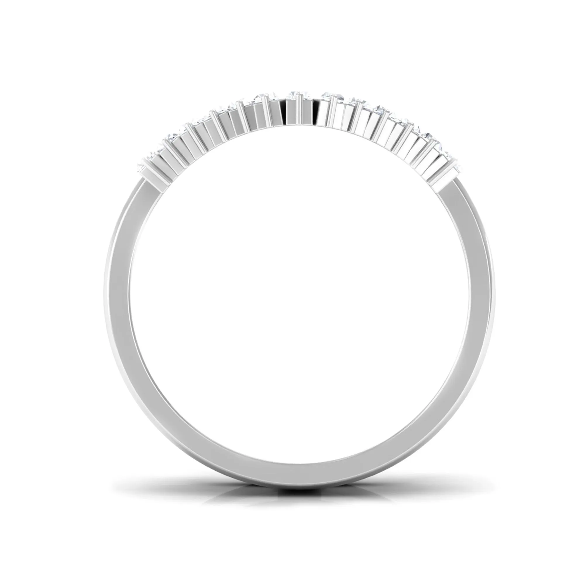 Baguette Cut Moissanite Enhancer Ring