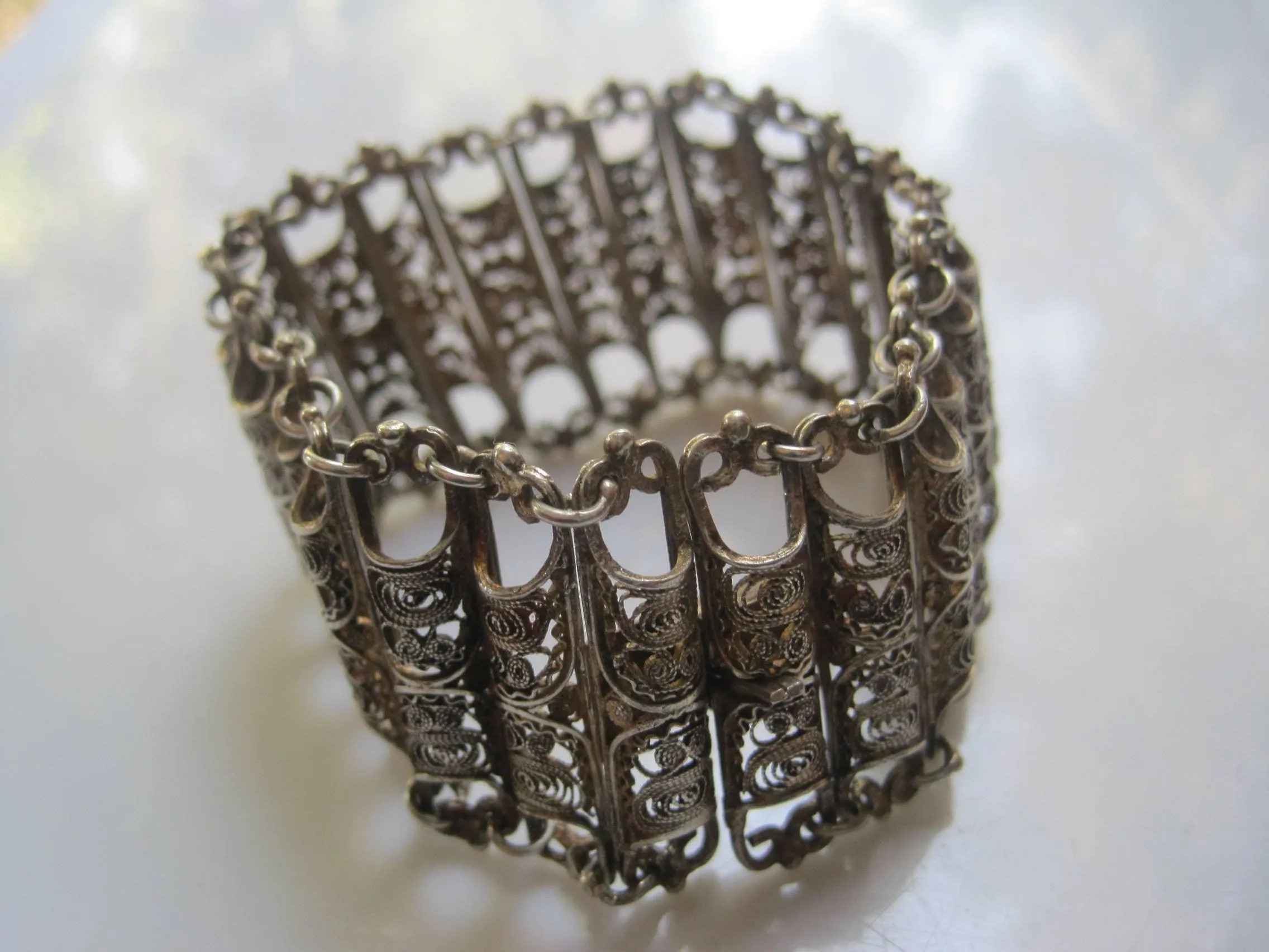 Balkan 800 Silver Filigree Bracelet