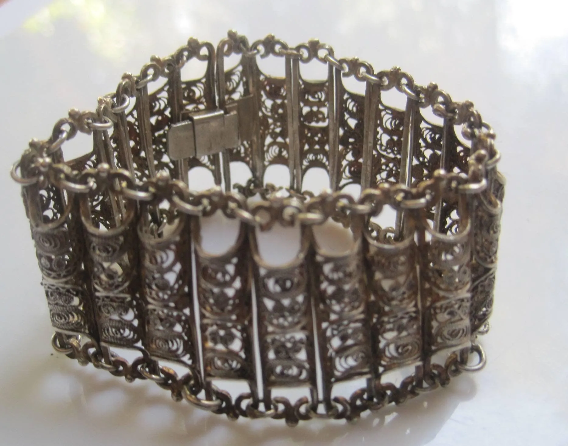 Balkan 800 Silver Filigree Bracelet