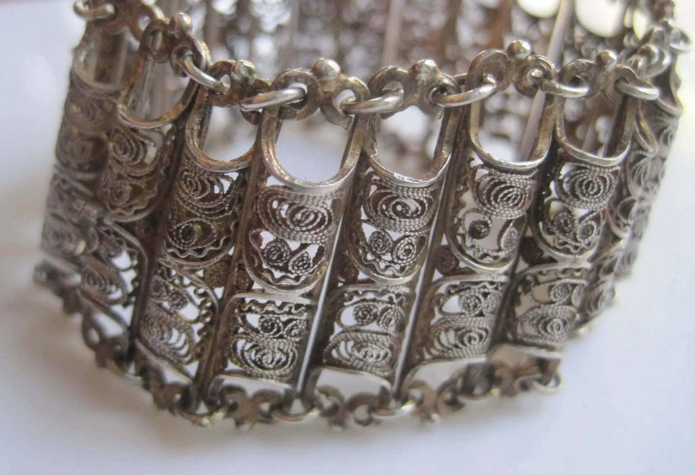 Balkan 800 Silver Filigree Bracelet