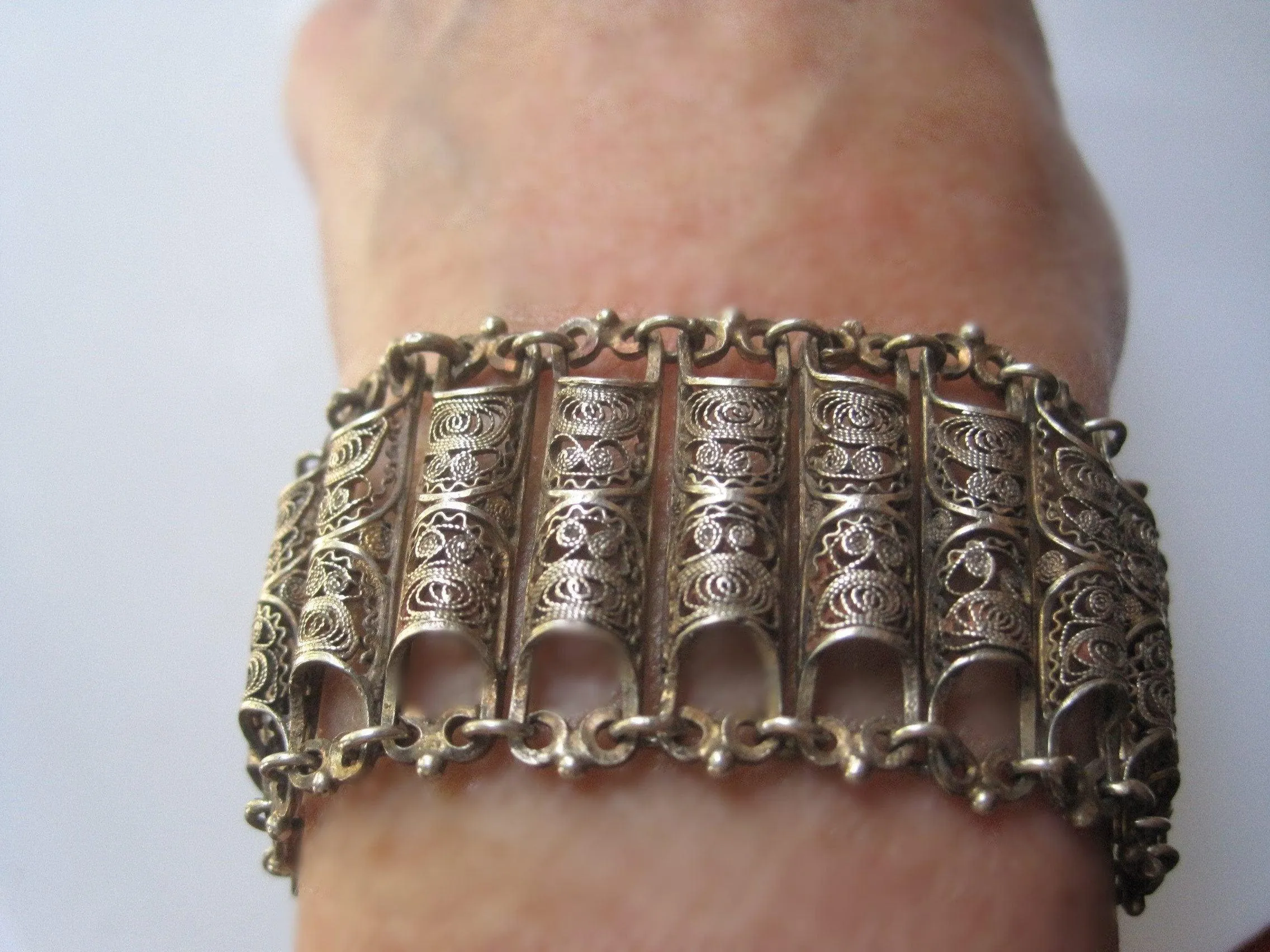 Balkan 800 Silver Filigree Bracelet