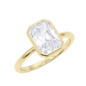 Bezel Radiant Diamond Ring