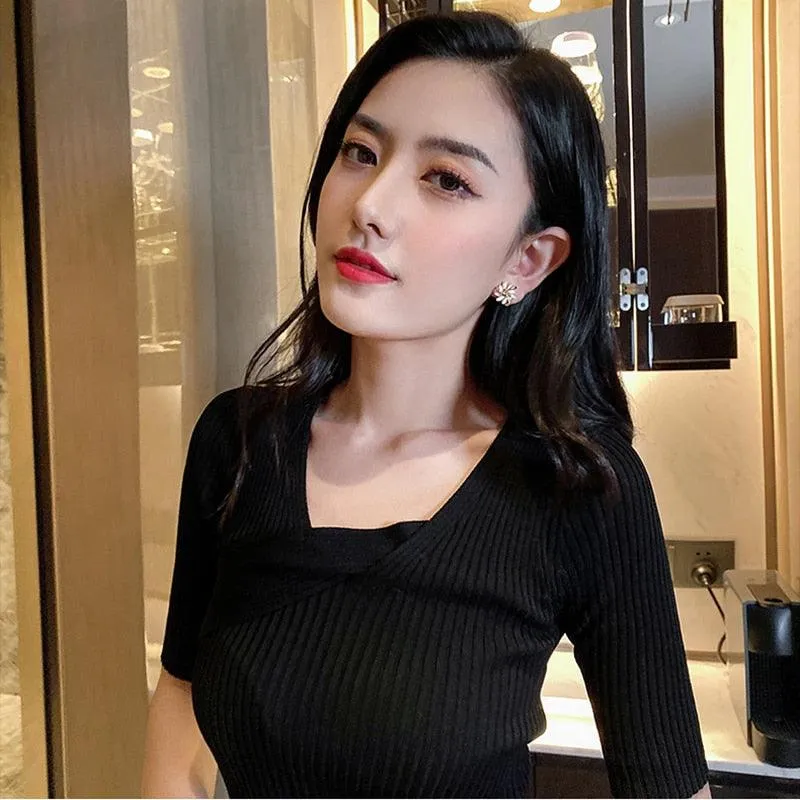 Big Square Stud Earring