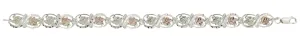 Black Hills Gold Sterling Silver Filigree Leaf Bracelet