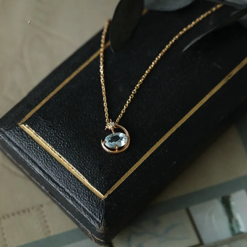 Blue Planet Necklace (Solid Silver)