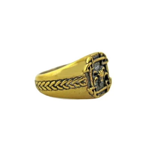 Brass "Celtic Aries" Ring