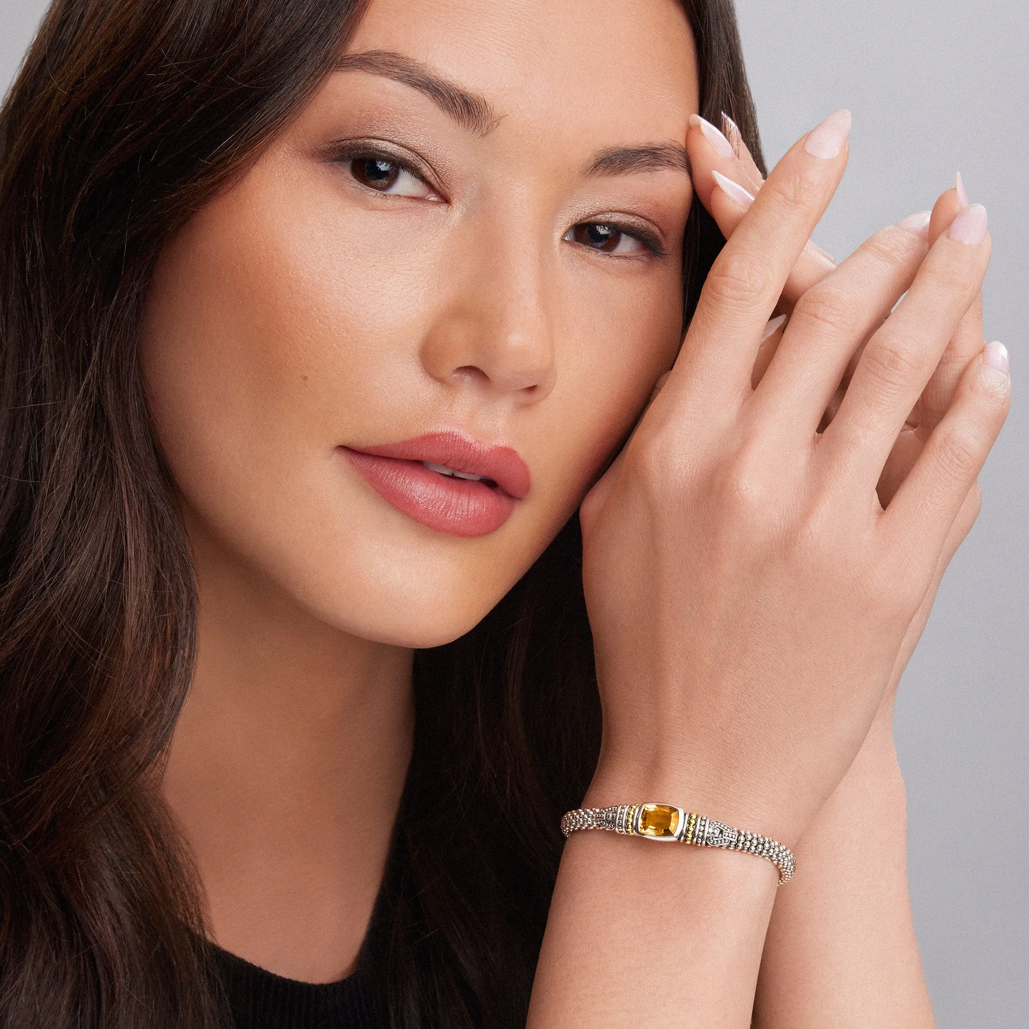 Caviar Color Citrine Caviar Bracelet | 6mm