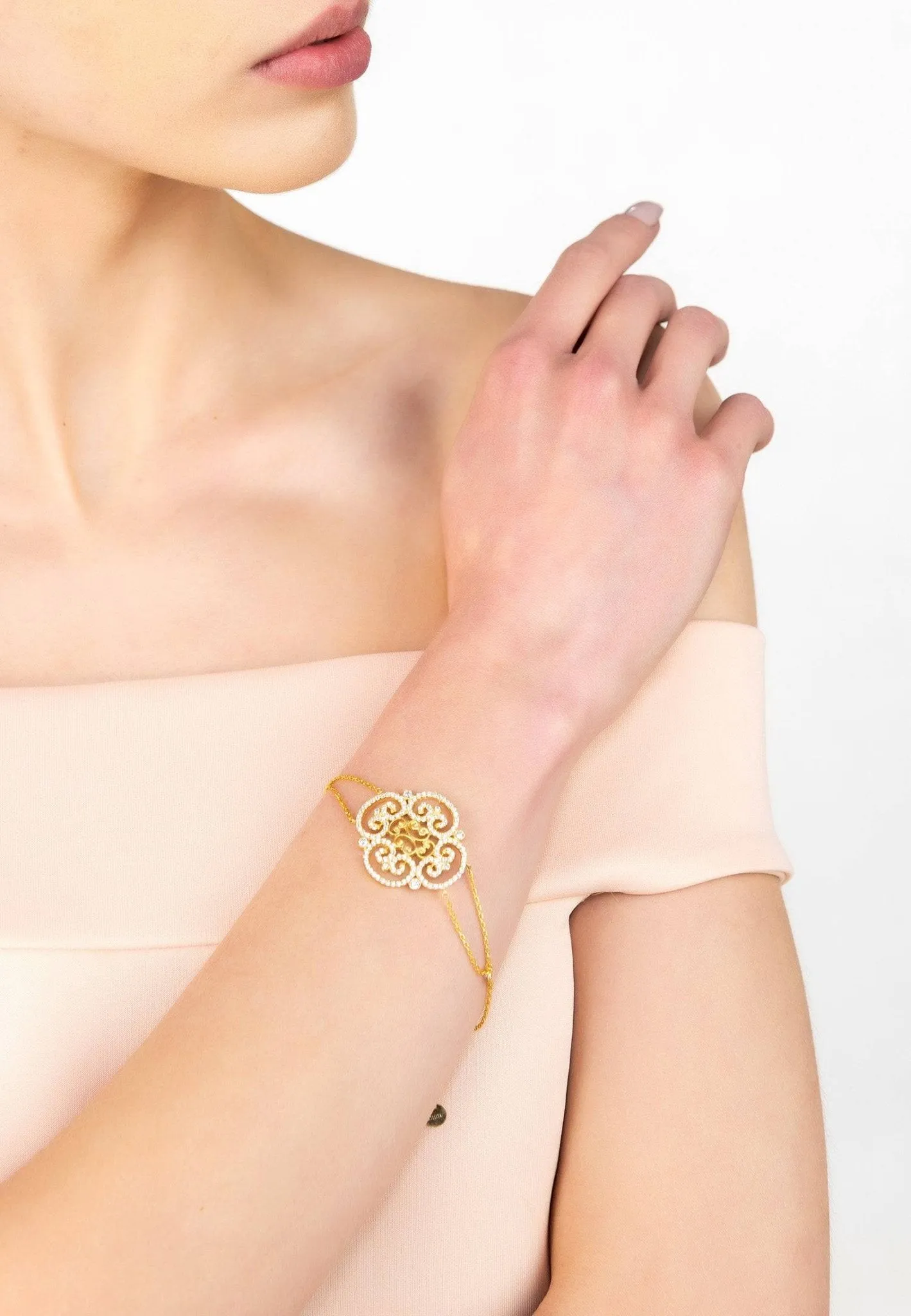 Clover Filigree Bracelet Silver