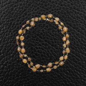 Cognac Quartz Necklace