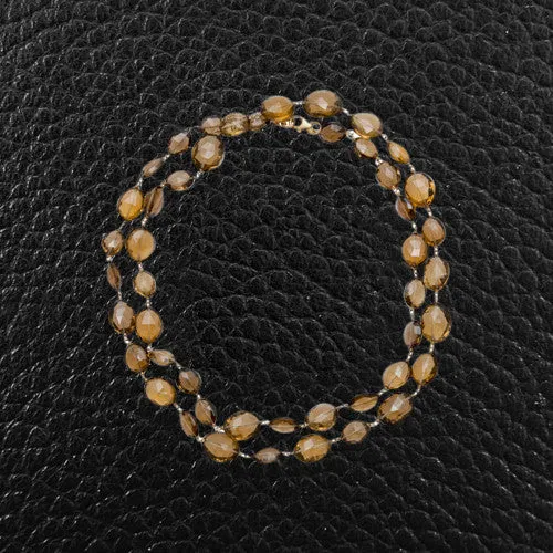Cognac Quartz Necklace