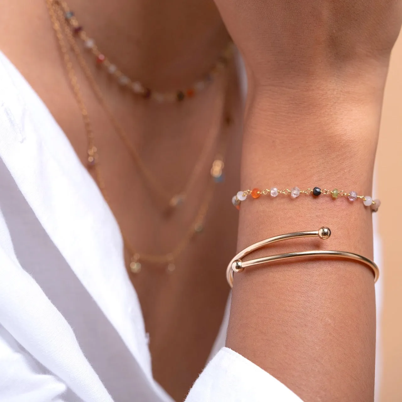 Colorful Gemstone Bracelet