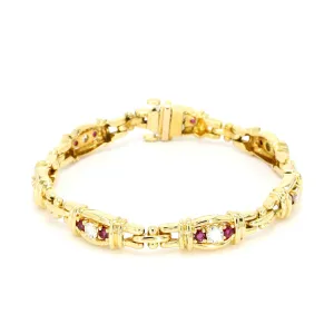 Diamond and Ruby Bracelet