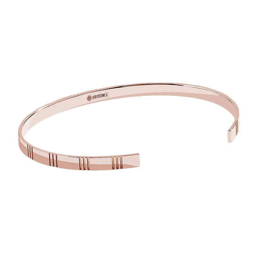 Etched Cuff in Gold